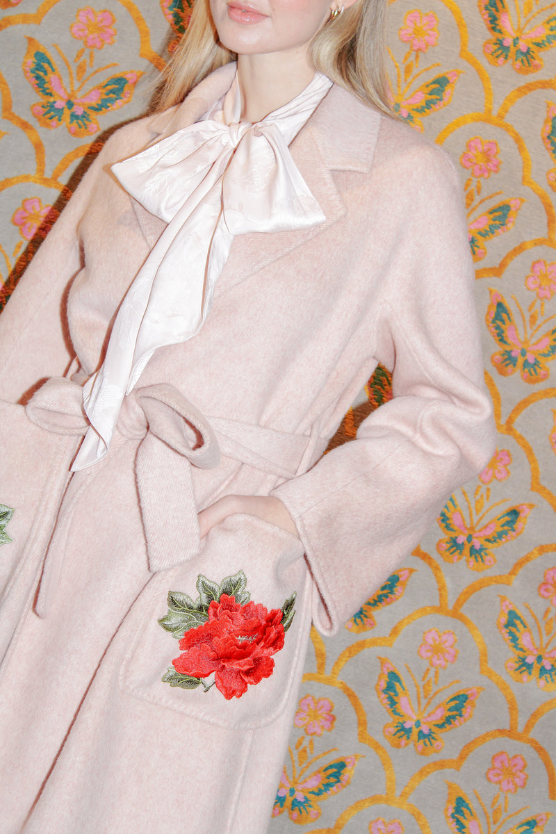 Peony Grace Robe Coat (Pink)