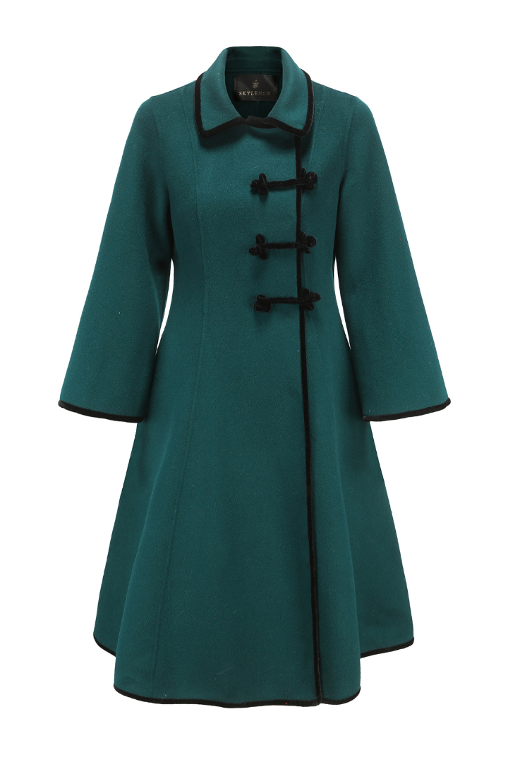 Shouning Dress Coat EMERALD – SKYLENCE